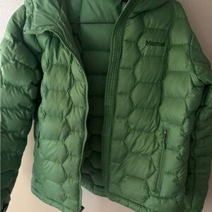 Marmot women Forest Green Puffer Coat